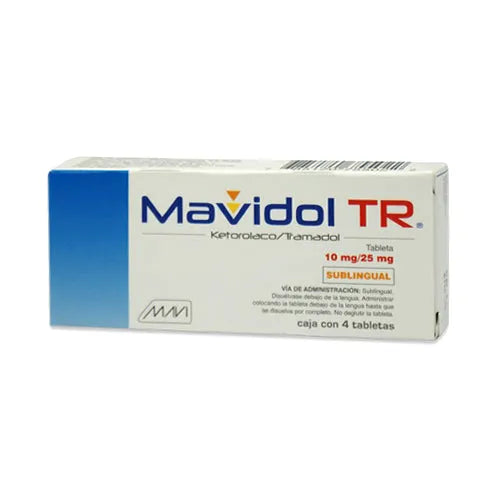 KETOROLACO/TRAMADOL 10/25MG SUBLINGUAL 4 TABS MAVIDOLTR