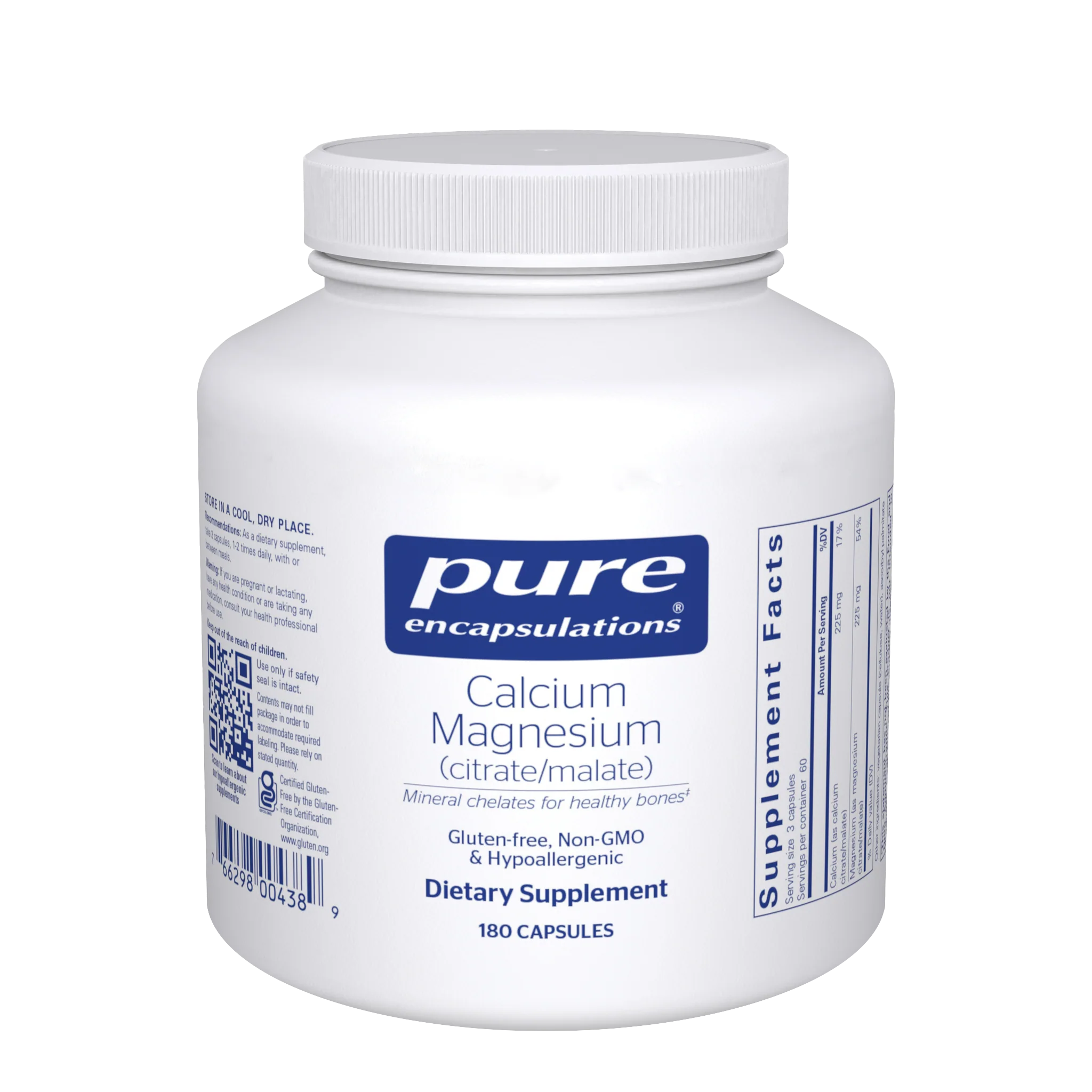 PURE ENCAPSULATIONS MAGNESIUM (CITRATE/MALATE) 180 CAPS