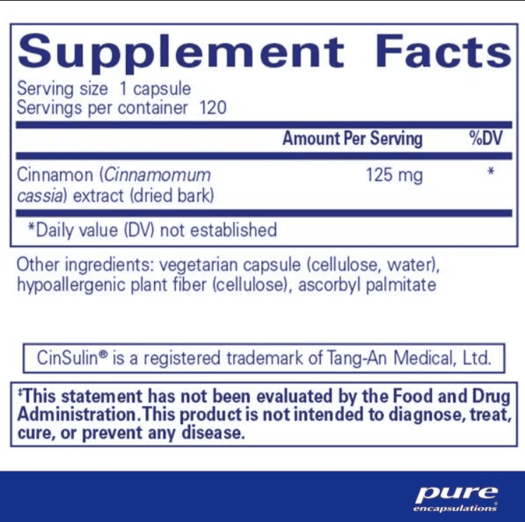 Pure encapsulations Cinnamon WS  120 cap