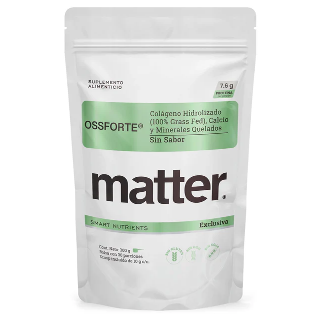 Colágeno Hidrolizado Matter Ossforte | 100% Grass Fed | Sin Gluten