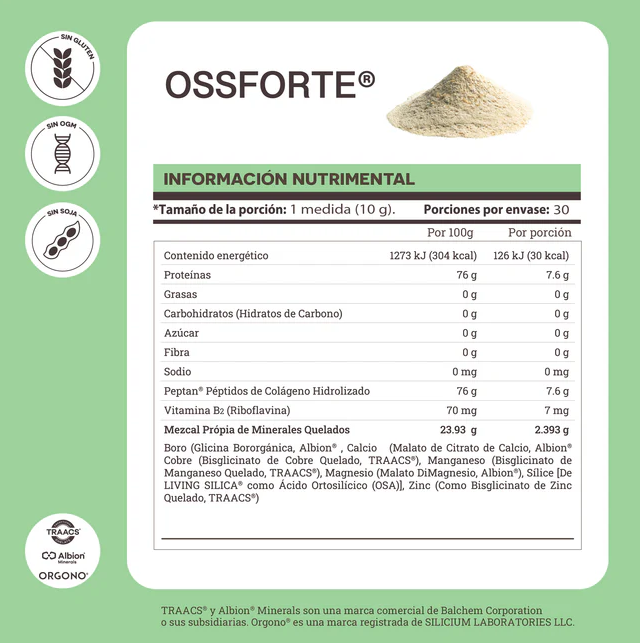 Colágeno Hidrolizado Matter Ossforte | 100% Grass Fed | Sin Gluten