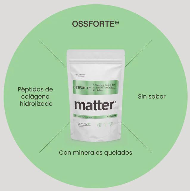 Colágeno Hidrolizado Matter Ossforte | 100% Grass Fed | Sin Gluten