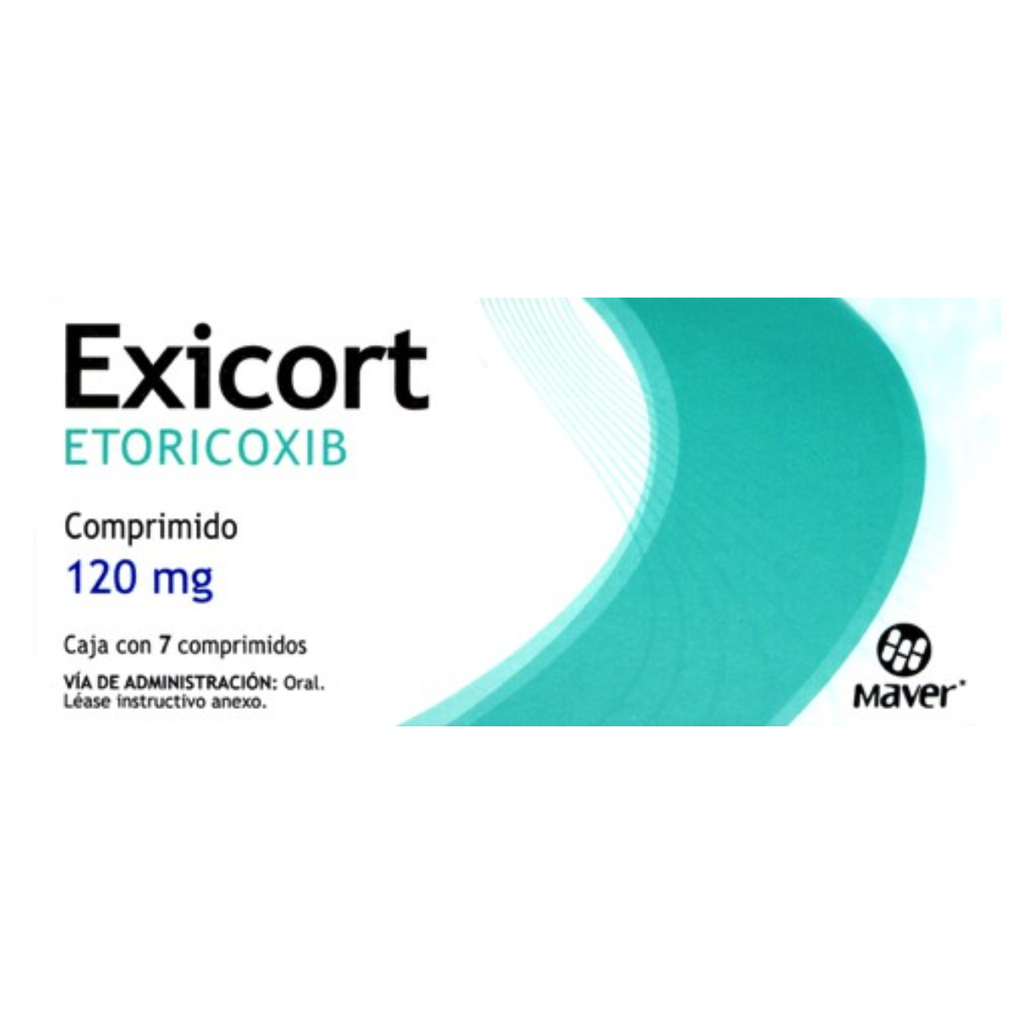 EXICORT. ETORICOXIB 120 MG. CAJA CON 7 COMPRIMIDOS