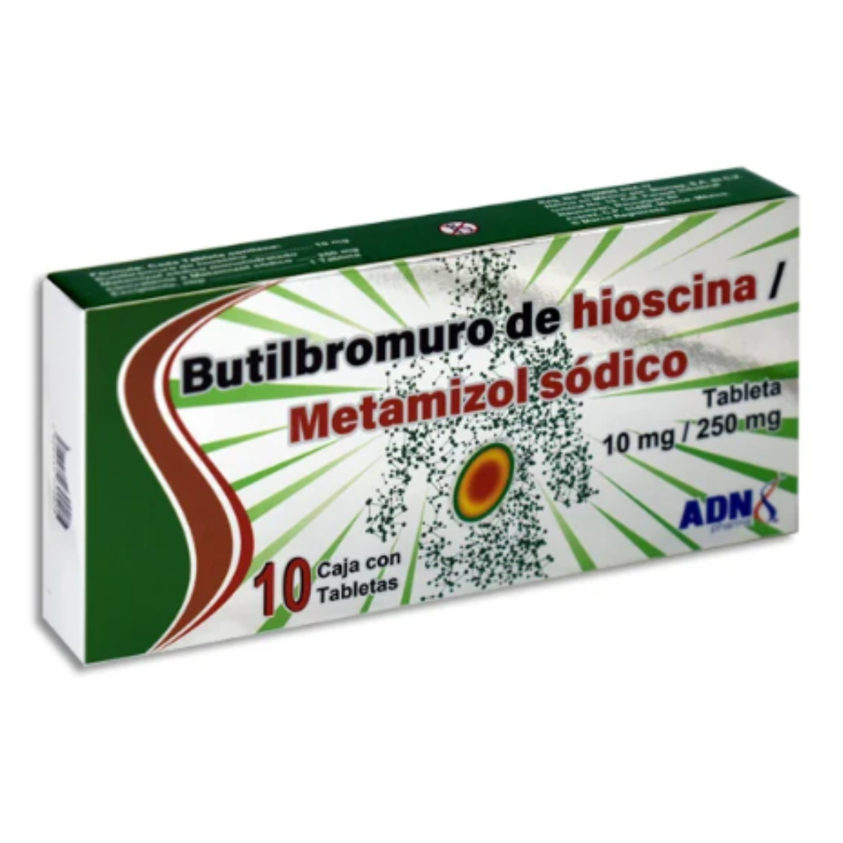 BUTILHIOSCINA  (BUTILBROMURO DE HIOSCINA 10 MG / METAMIZOL SÓDICO 250 MG)
