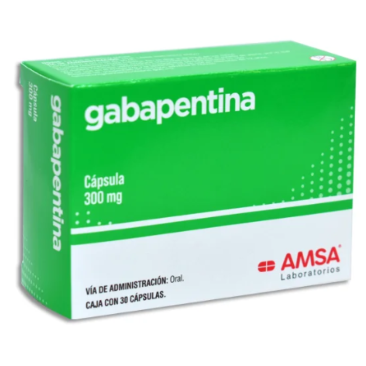 GABAPENTINA 300MG CAJA CON 30 CAPSULAS ORALES LABORATORIOS AMSA