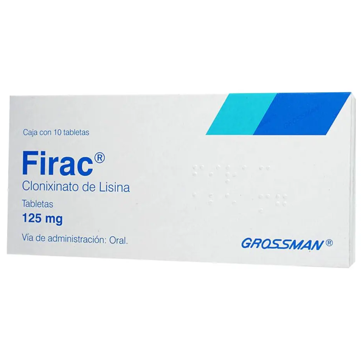 FIRAC (CLONIXINATO DE LISINA 250 MG) CAJA CON 10 COMPRIMIDOS
