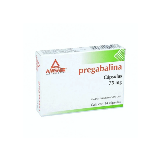 PREGABALINA 75 MG AMSA 14 TABLETAS