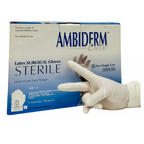 GUANTES CIRUJANO TALLA #8. AMBIDERM. CONTIENE 50 PARES.