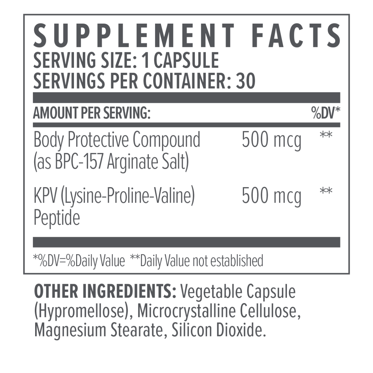 Biote Nutraceuticals BPC-157+KPV 30 Caps