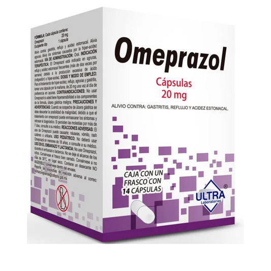 OMEPRAZOL 20MG CAJA CON 14 CAPS