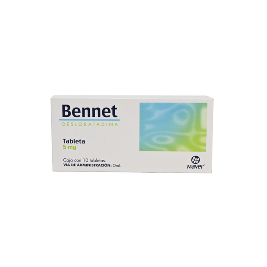 BENNET. DESLORATADINA 5 MG. CAJA CON 10 TABLETAS
