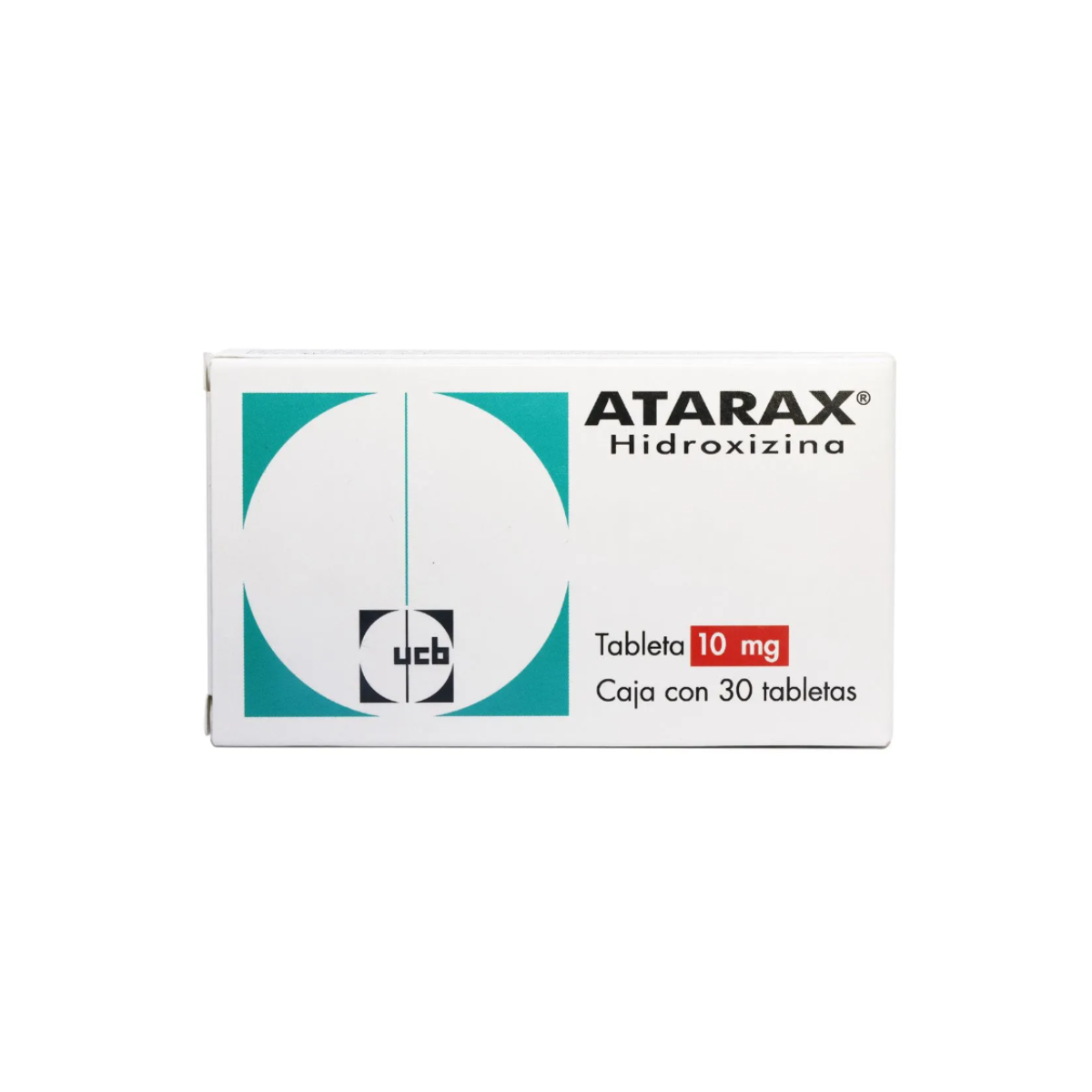 ATARAX. HIDROXICINA 10 MG. CAJA CON 30 TABLETAS