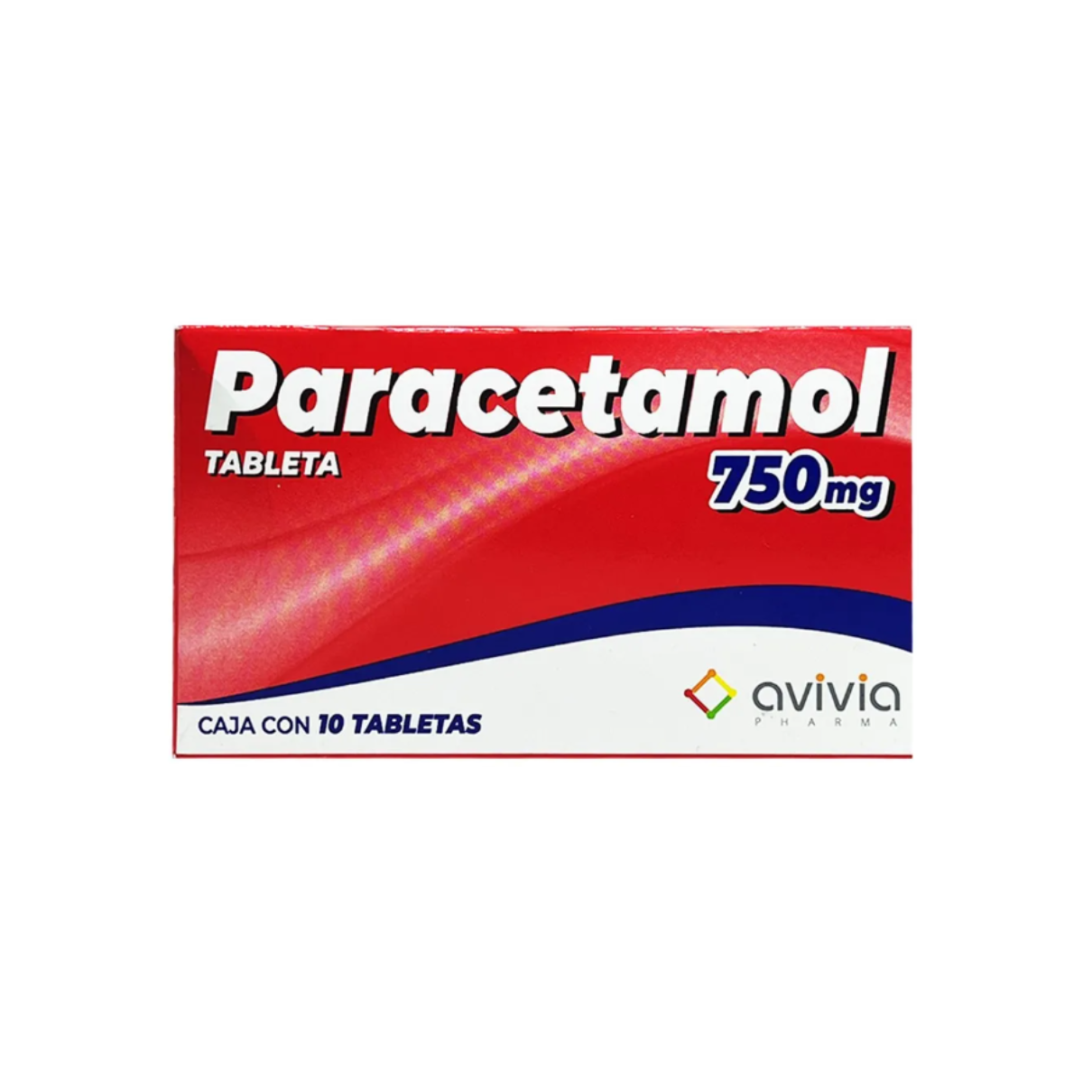 PARACETAMOL 750 MG. CAJA CON 10 TABLETAS