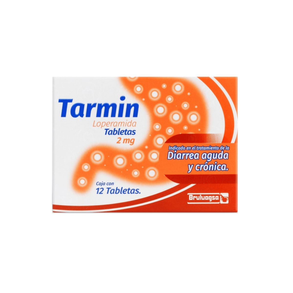 TARMIN. LOPERAMIDA 2 MG. CAJA CON 12 TABLETAS