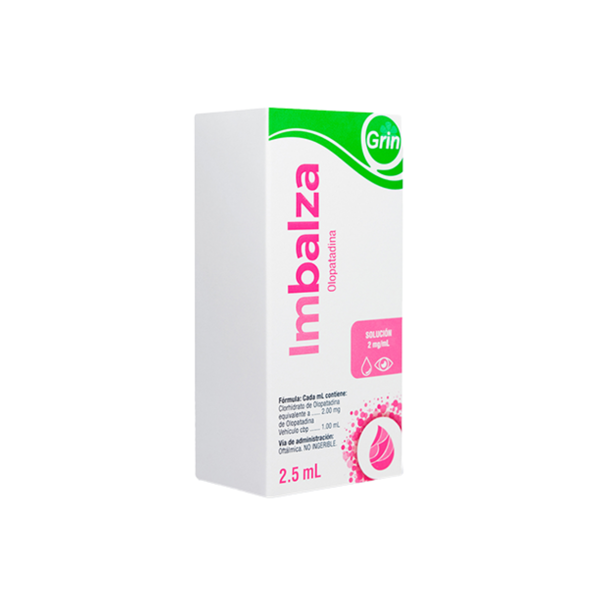 IMBALZA. OLOPATADINA. SOLUCIÓN 2MG/ML. FRASCO GOTERO INTEGRAL CON 2.5 ML