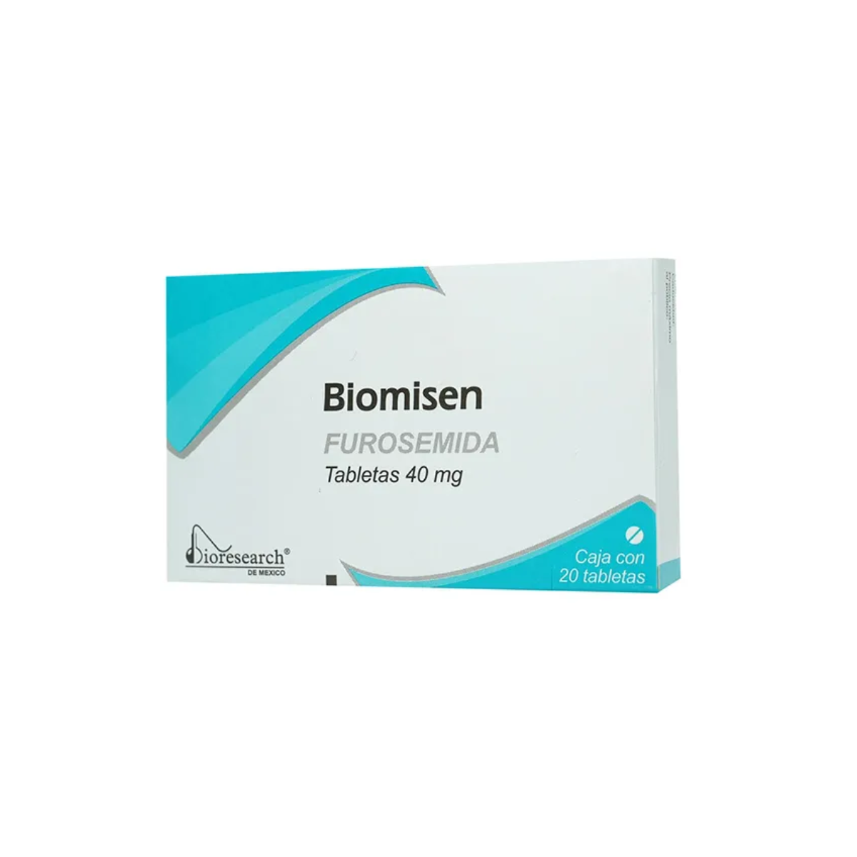 BIOMISEN. FUROSEMIDA 40 MG. CAJA CON 20 TABLETAS
