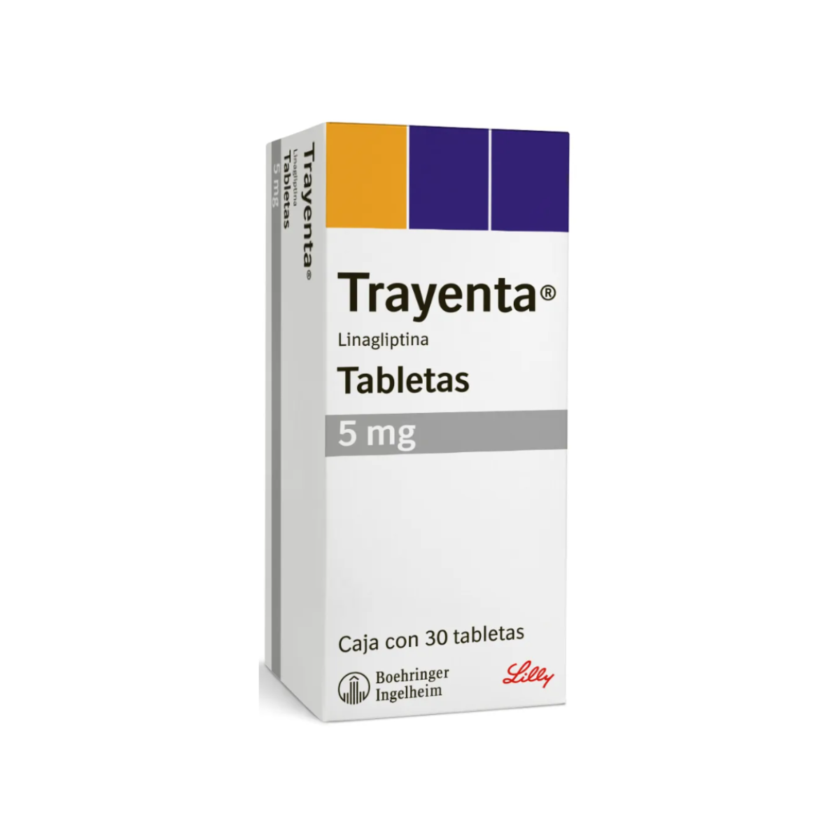 TRAYENTA. LINAGLIPTINA 5 MG. CAJA CON 30 TABLETAS