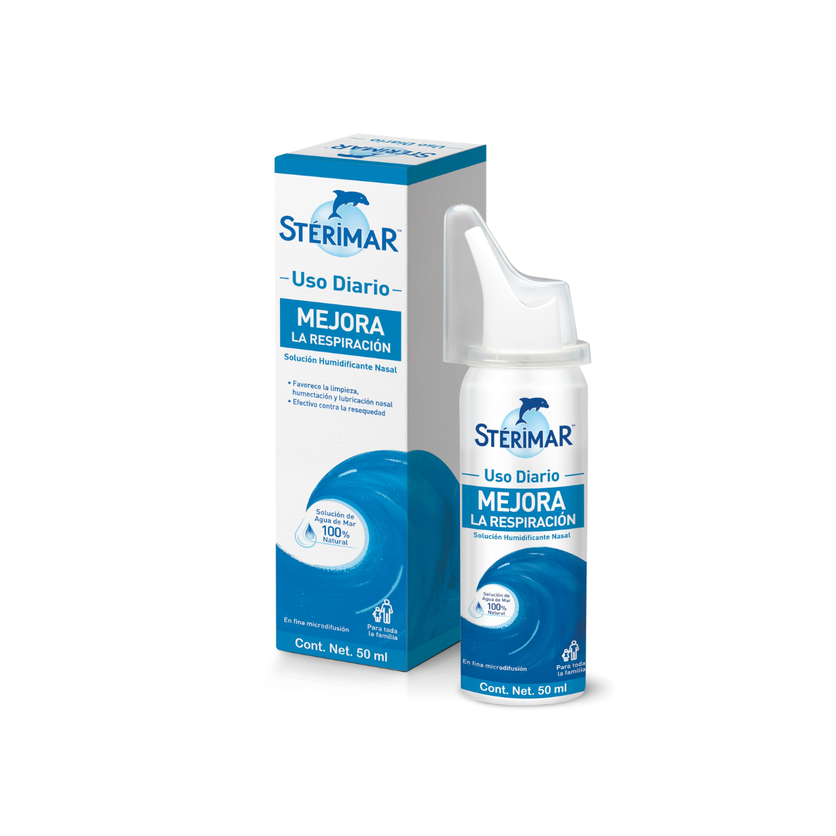 STERIMAR. SOLUCIÓN DE AGUA DE MAR 100% NATURAL. 50 ML