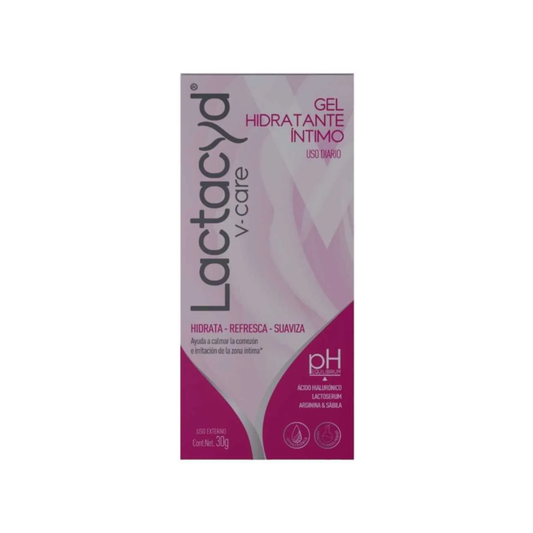 LACTACYD V-CARE. GEL HIDRATANTE ÍNTIMO DE USO DIARIO. ENVASE CON 30 G