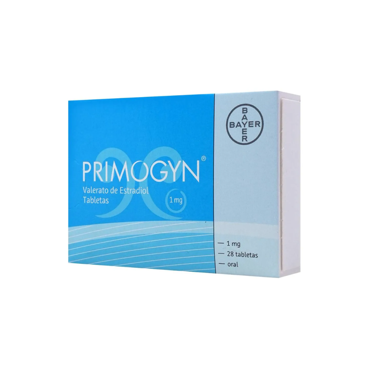 PRIMOGYN. VALERATO DE ESTRADIOL 1 MG. CAJA CON 28 TABLETAS