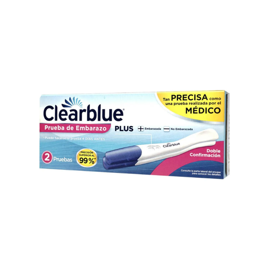 CLEARBLUE. PRUEBA DE EMBARAZO. CAJA CON 2 PIEZAS