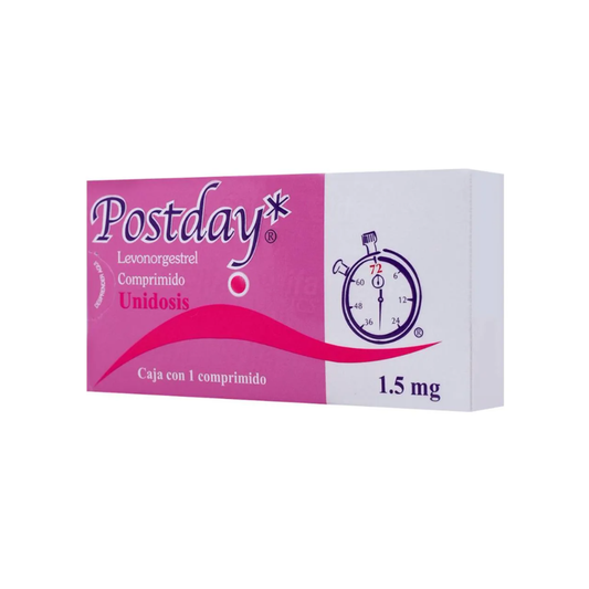 POSTDAY. LEVONORGESTREL 1.5 MG. CAJA CON 1 COMPRIMIDO