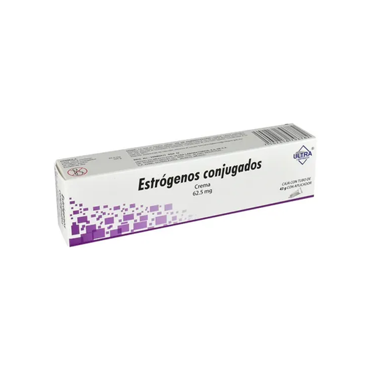 ESTRÓGENOS CONJUGADOS. CREMA 62.5 MG. TUBO DE 43 G CON APLICADOR