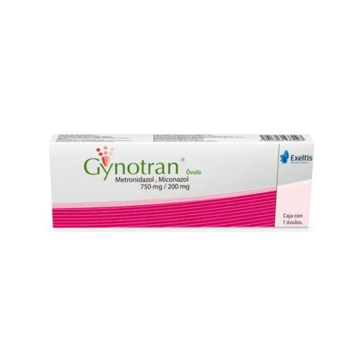 GYNOTRAN. METRONIDAZOL 750 MG/MICONAZOL 200 MG. CAJA CON 7 ÓVULOS