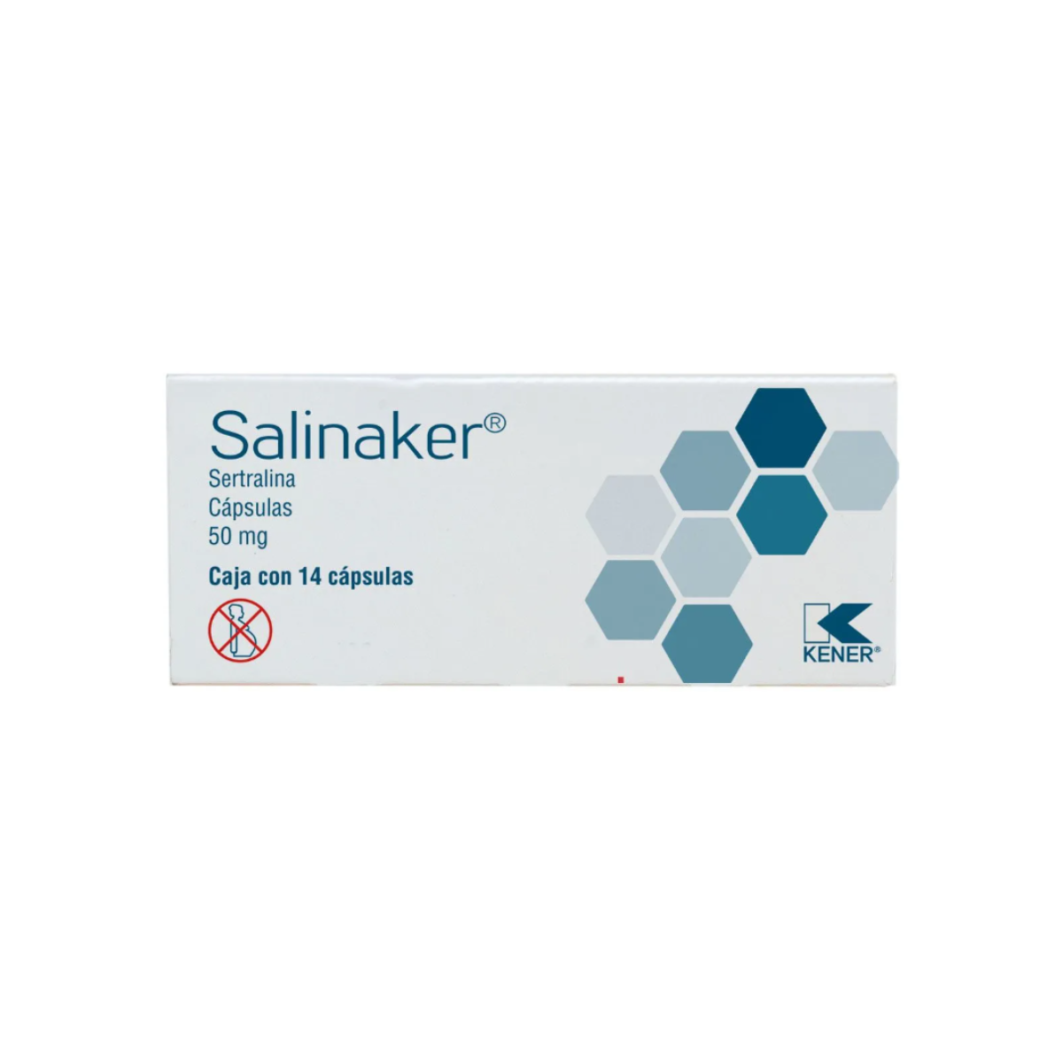 SALINAKER. SERTRALINA 50 MG. CAJA CON 14 CÁPSULAS