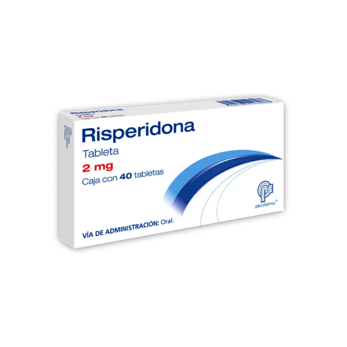 RISPERIDONA 2 MG. CAJA CON 40 TABLETAS
