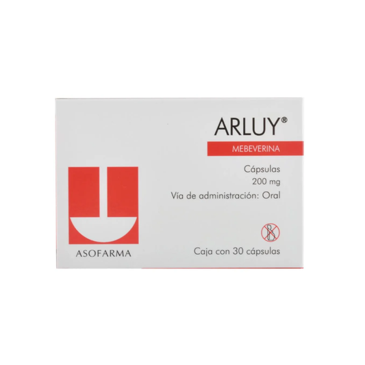 ARLUY. MEBEVERINA 200 MG. CAJA CON 30 CÁPSULAS