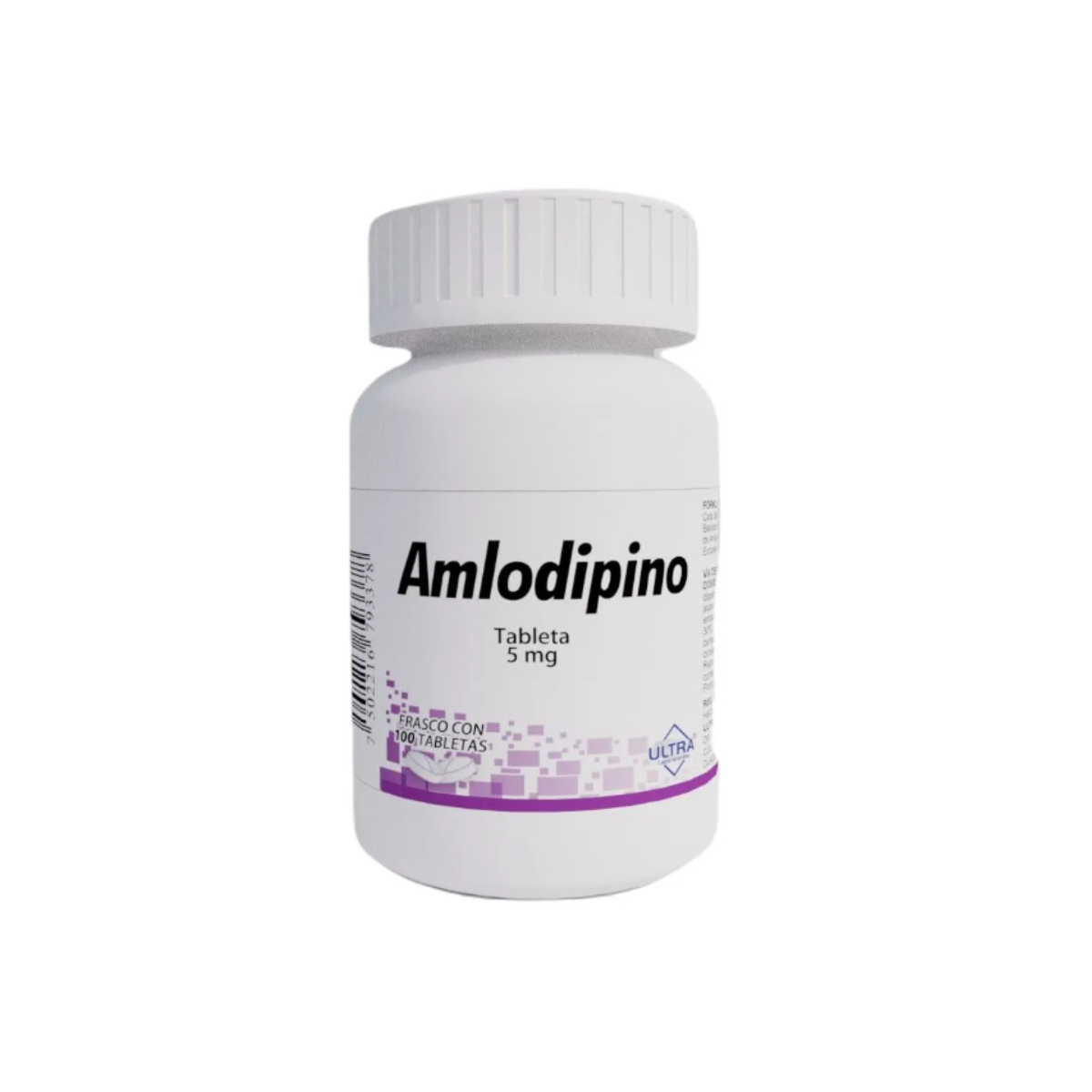 AMLODIPINO 5 MG. FRASCO CON 100 TABLETAS