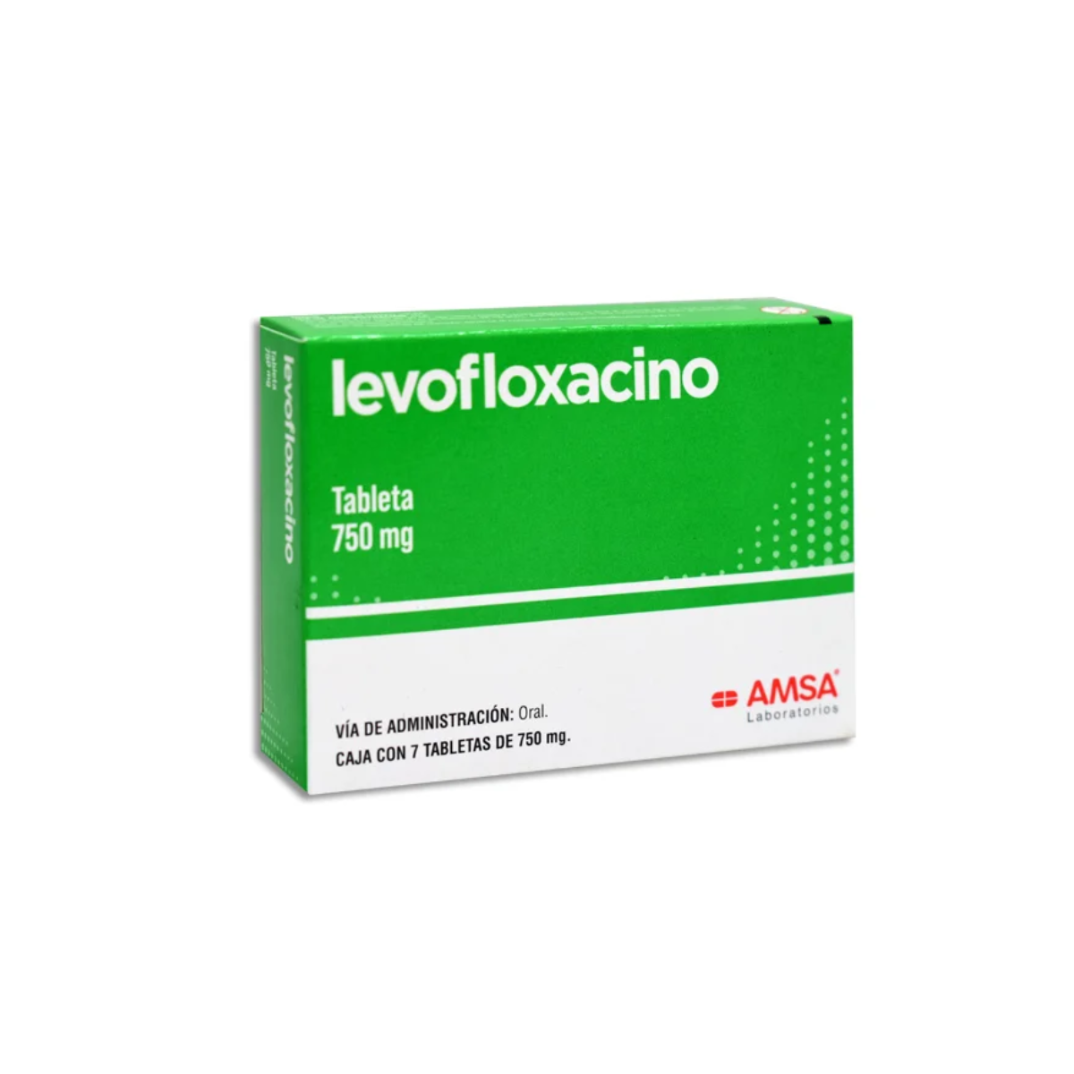 LEVOFLOXACINO 750 MG. CAJA CON 7 TABLETAS