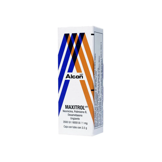 MAXITROL UNGÜENTO. NEOMICINA/POLIMIXINA B/DEXAMETASONA 3500UI/6000UI/1MG