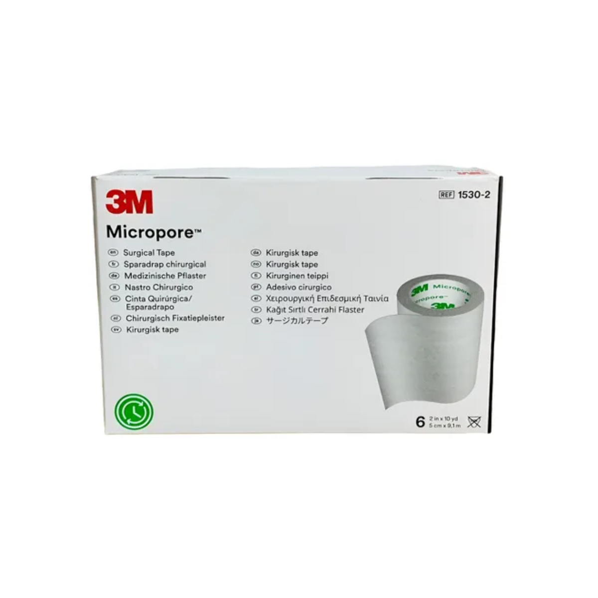 MICROPORE BLANCO 2". CINTA ADHESIVA. CAJA CON 6 PIEZAS. (3M)