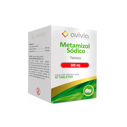 METAMIZOL SÓDICO 500 MG. FRASCO CON 10 TABLETAS
