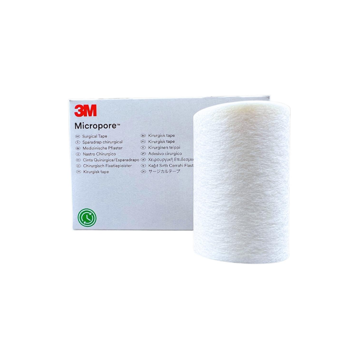 MICROPORE BLANCO 3". CINTA ADHESIVA. CAJA CON 4 PIEZAS. (3M)