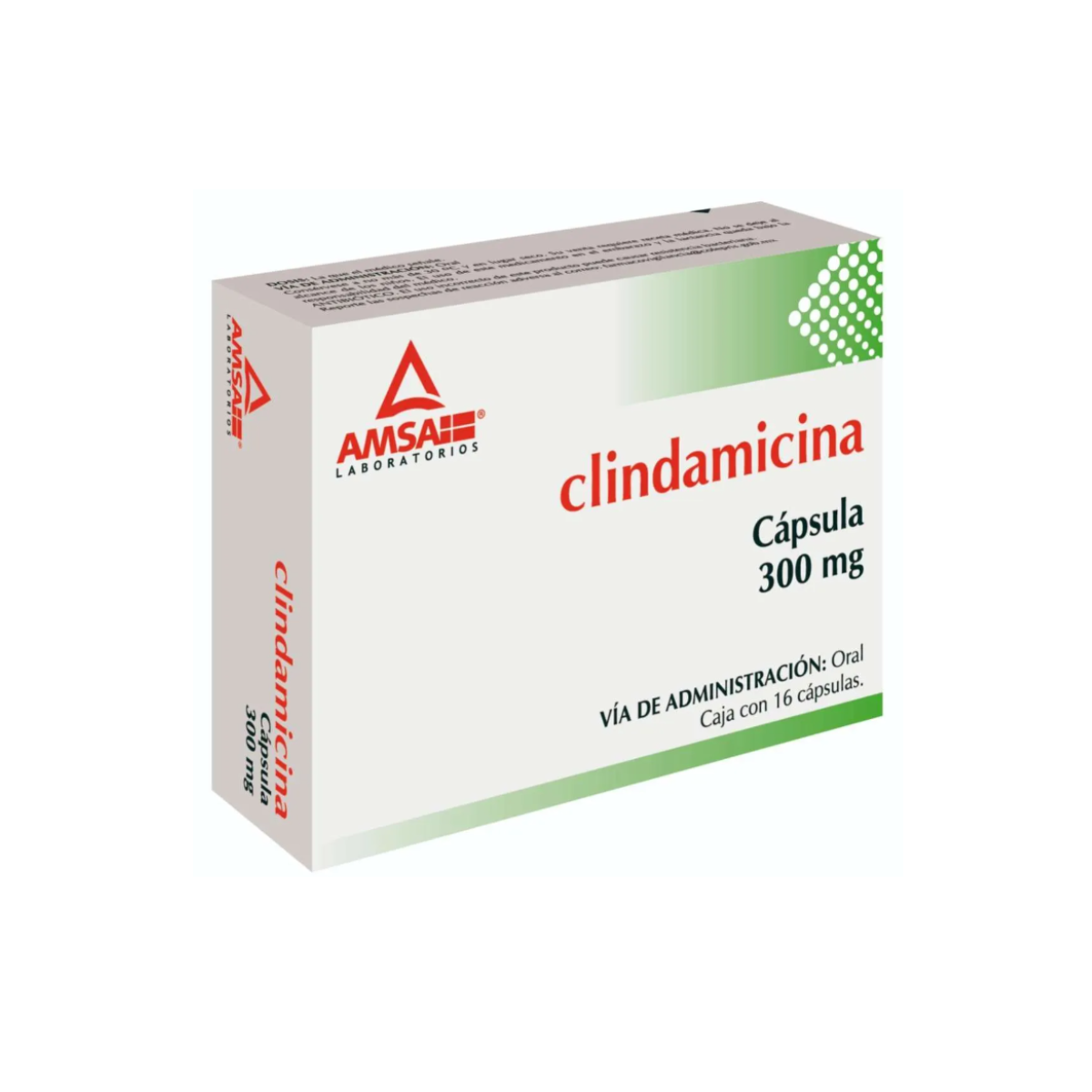 CLINDAMICINA 300 MG. CAJA CON 16 CÁPSULAS