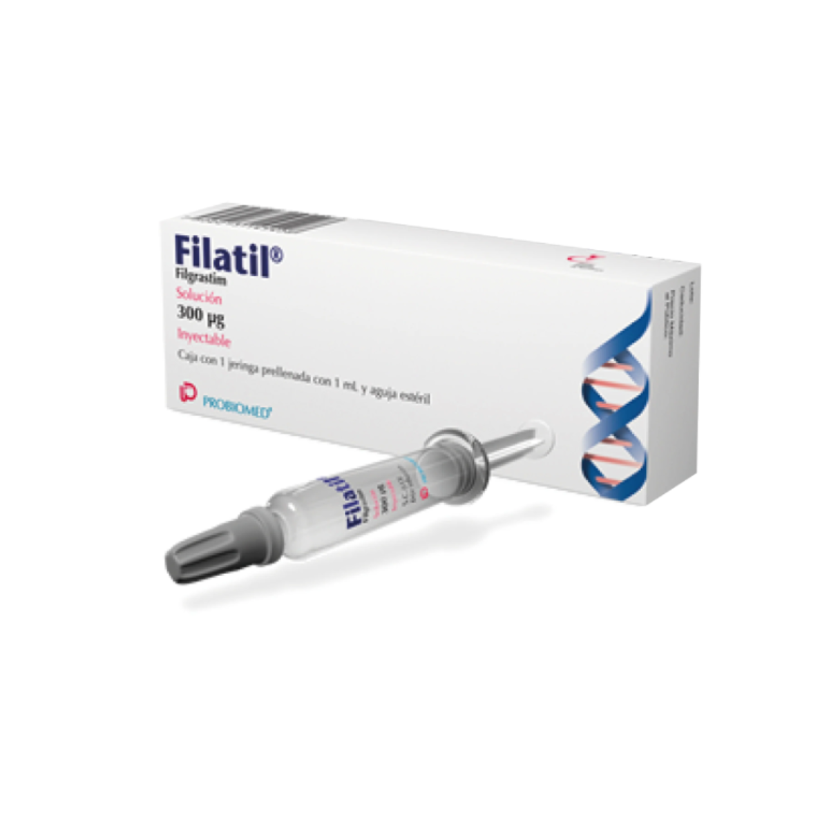 Filatil 300 Mcg Caja Con 1 Jeringa Prellenada Con 1 mL