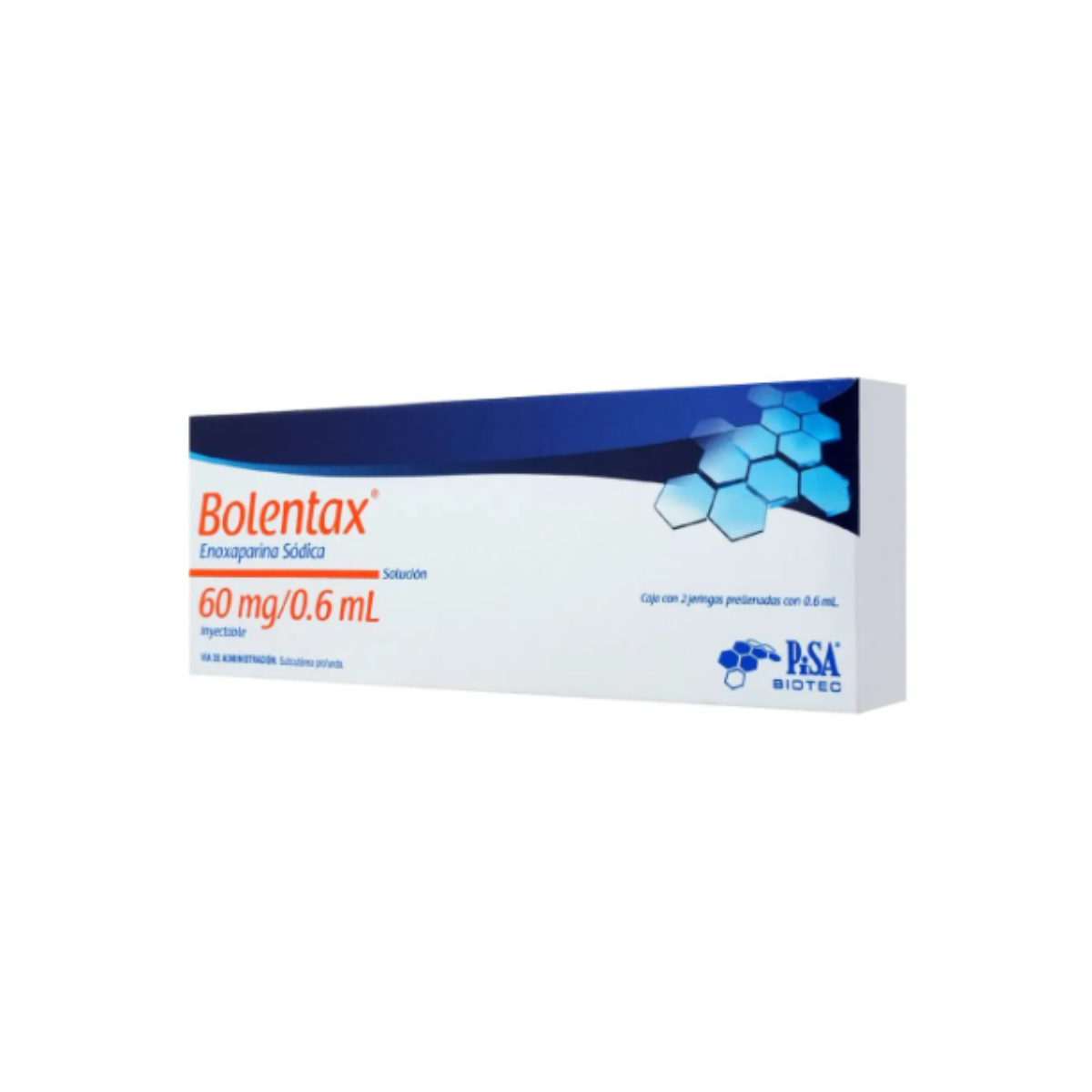 BOLENTAX ENOXAPARINA SODICA 60MG/0.6ML SOLUCION INYECTABLE.