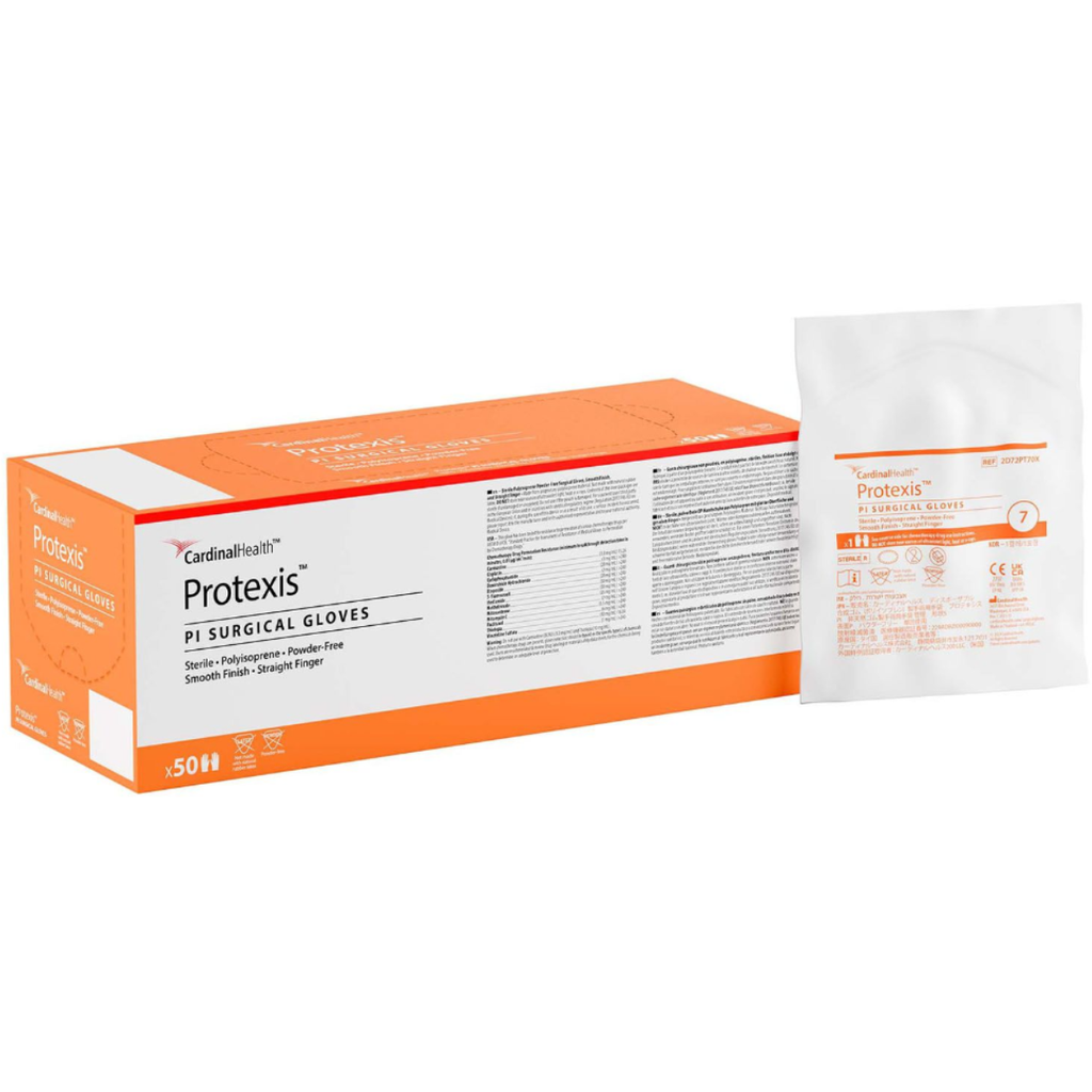 GUANTES SIN LATEX POLIISOPRENO #7.5 PROTEXIS PI SURGICAL (CARDINAL HEALTH) / CONTIENE 5 PARES