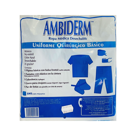 UNIFORME AMBIDERM QUIRÚRGICO BÁSICO
