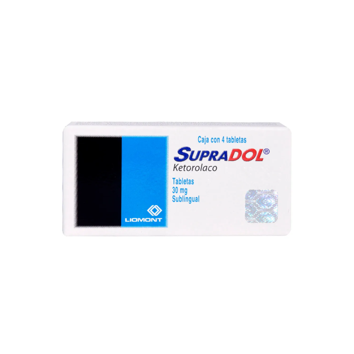 SUPRADOL. KETOROLACO 30 MG. SUBLINGÜAL. CAJA CON 4 TABLETAS