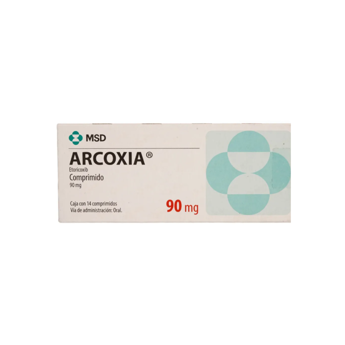 ARCOXIA. ETORICOXIB 90 MG. CAJA CON 14 COMPRIMIDOS