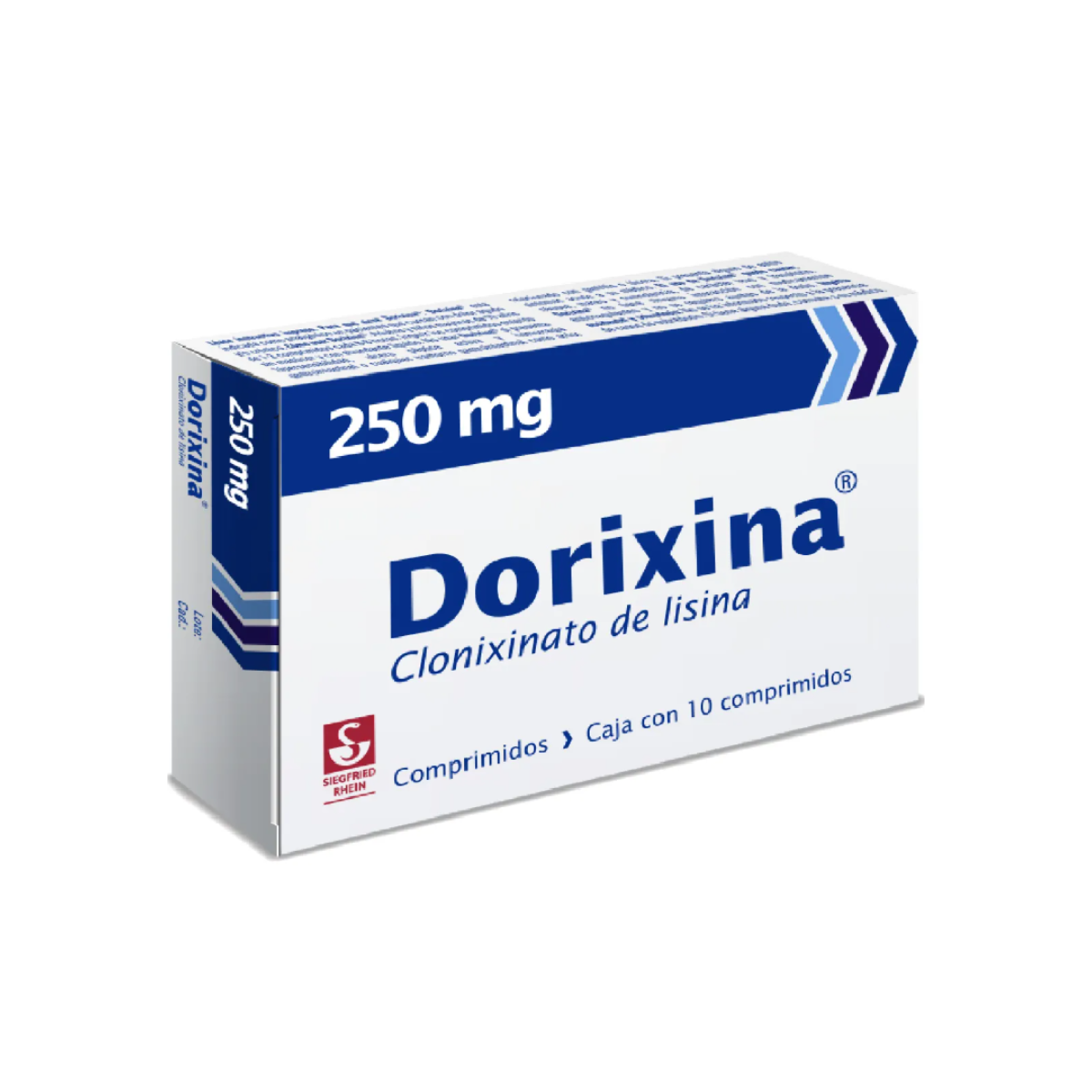 DORIXINA FORTE. CLONIXINATO DE LISINA 250 MG. CAJA CON 10 COMPRIMIDOS