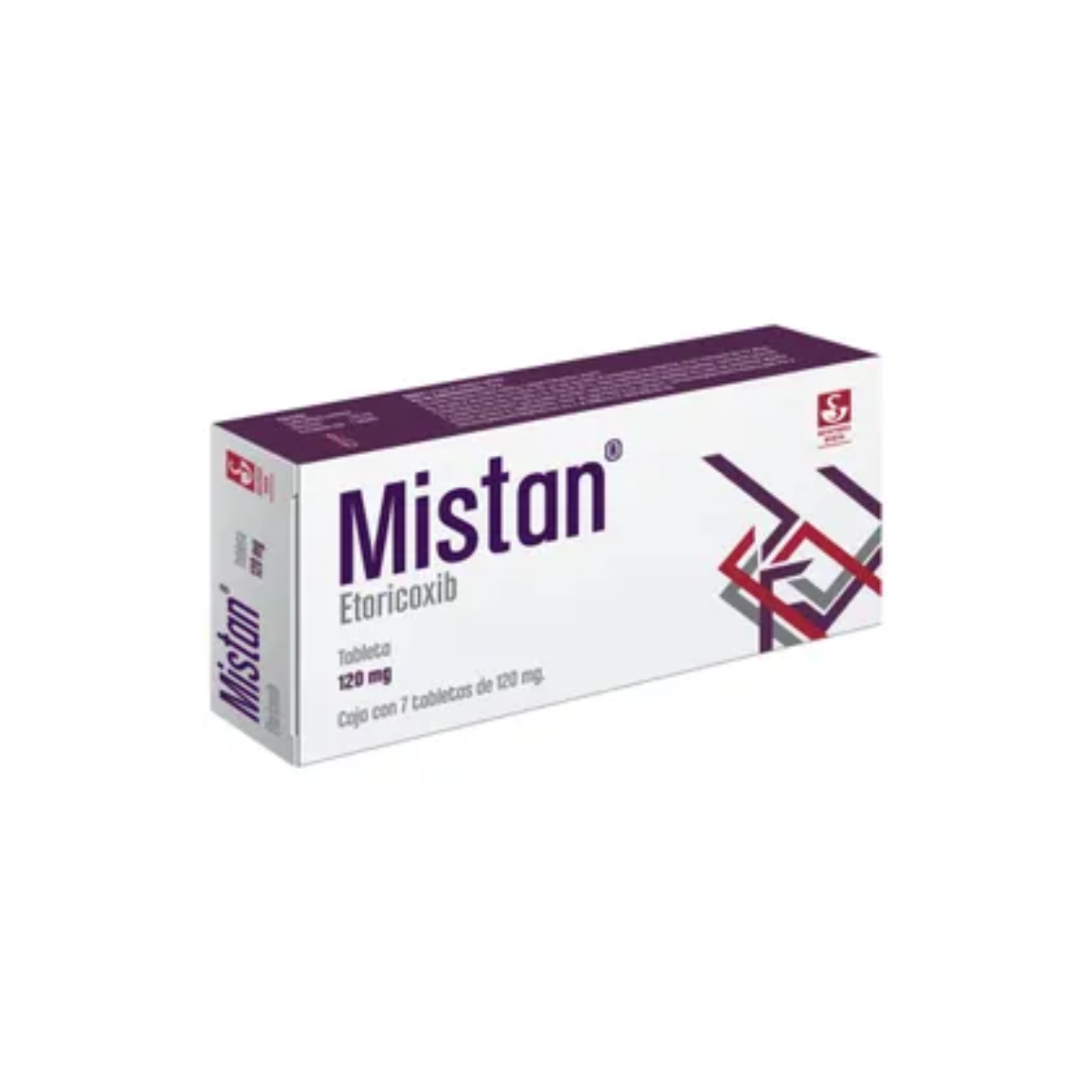 MISTAN. ETORICOXIB 120 MG. CAJA CON 7 TABLETAS