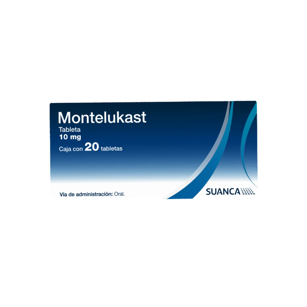 MONTELUKAST 10 MG. CAJA CON 20 TABLETAS