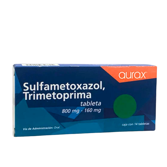 SULFAMETOXAZOL TRIMETOPRIMA AURAX / 800 MG - 160 MG