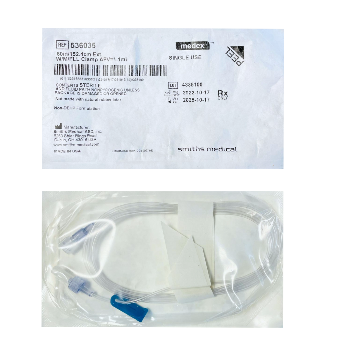 LINEA DE MICROVOLUMEN MEDEX 1.1 ML DE 60IN/152.4CM