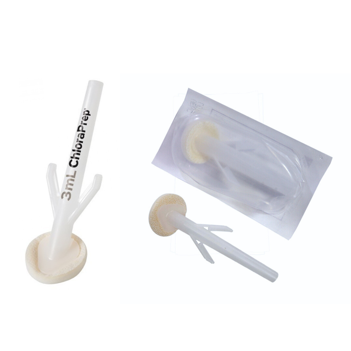 CHLORASET (BD) CLORHEXIDINA APLICADOR CON TINTE DE 3ML / CONTIENE 10 PIEZAS